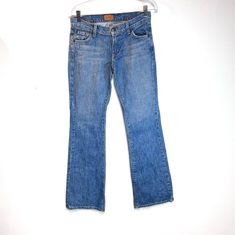 James Jeans Low Rise Flare Hexagonal Back Pockets Sz 27/33
